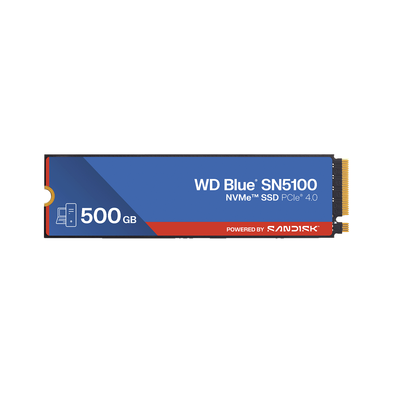 Sandisk (サンディスク) WD Blue SN5100 シリーズ メインストリームモデル M.2 PCIe Gen4x4 NVMe 接続SSD (500GB)　WDS500G5B0E
