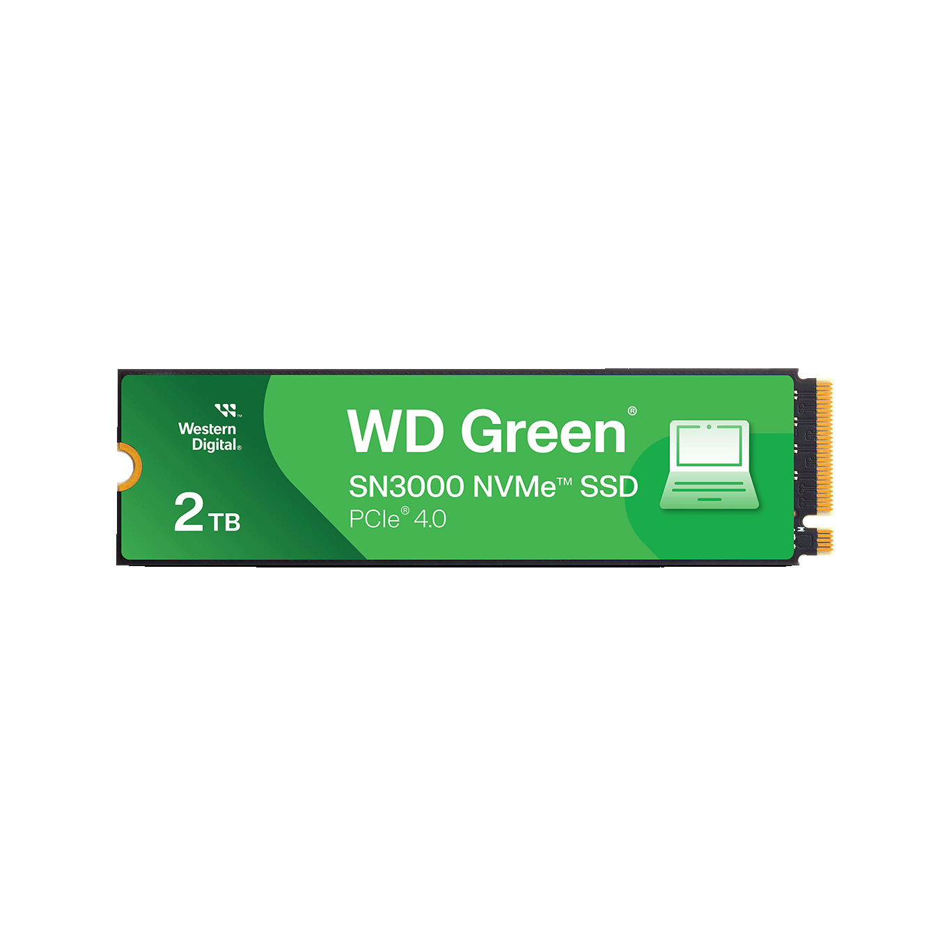 Sandisk WD Green SN3000 シリーズ エントリーモデル M.2 PCIe Gen4x4 NVMe 接続SSD (2TB)　WDS200T4G0E