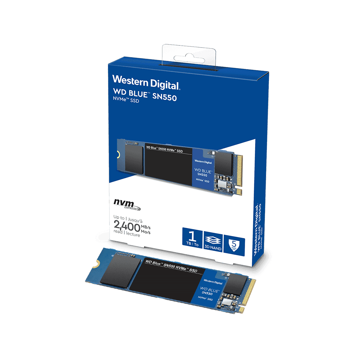 WDS100T2B0C | WesternDigital WD Blue SN550 M.2 NVMe接続SSD 1TB ...