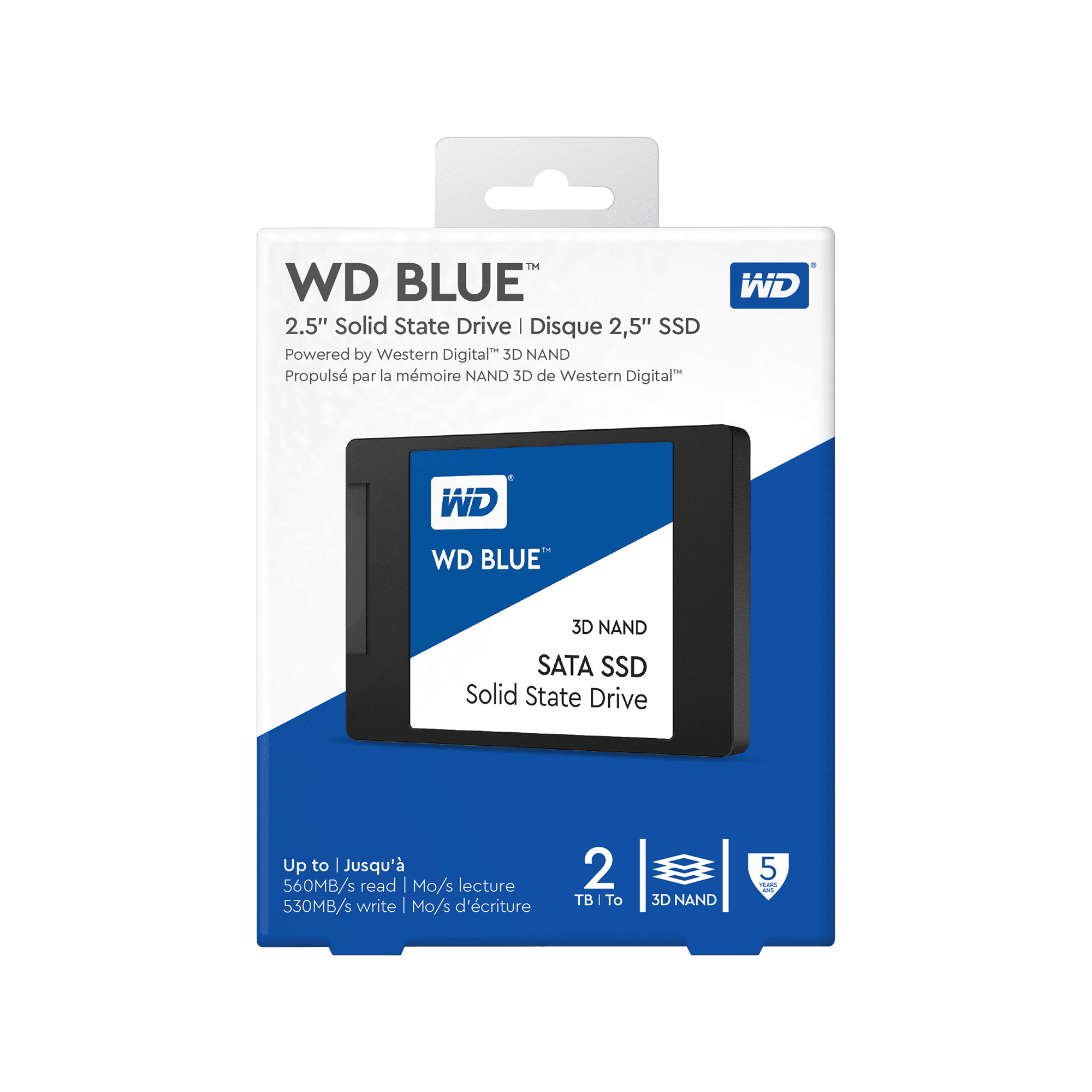 WDS250G2B0A | WesternDigital WD Blue SATA6接続 2.5型SSD