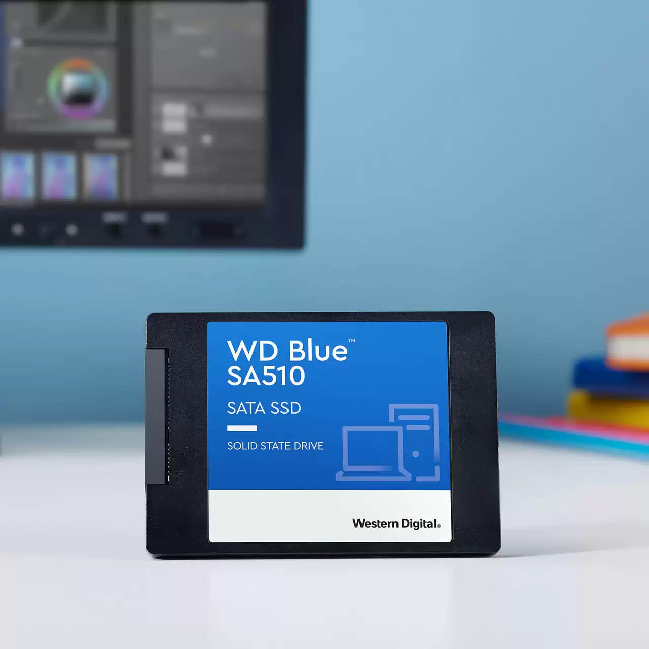 WDS100T3B0A | WesternDigital WD Blue SATA6接続 2.5型SSD SA510 ...