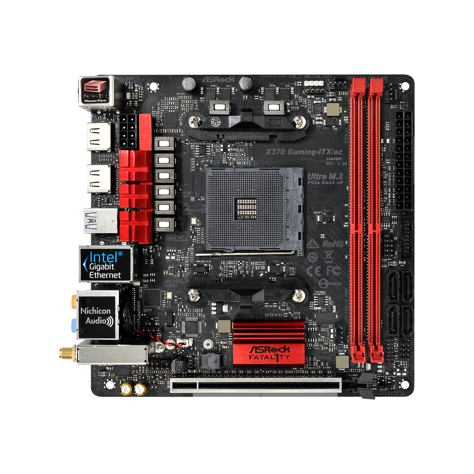 X370 top mini itx