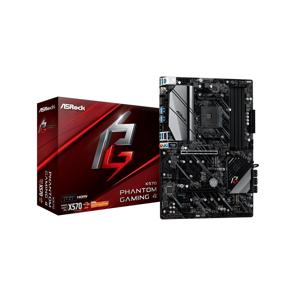B550M Phantom Gaming 4 | ASRock(アスロック) Socket AM4 AMD B550 MicroATX マザー ...