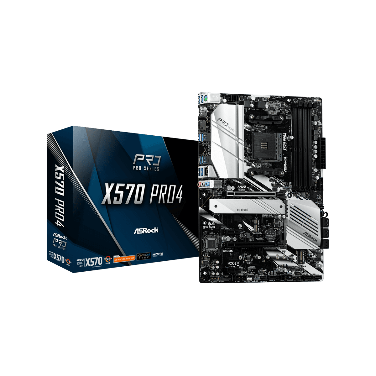 X570 Pro4 | ASRock(アスロック) Socket AM4 AMD X570 ATX 