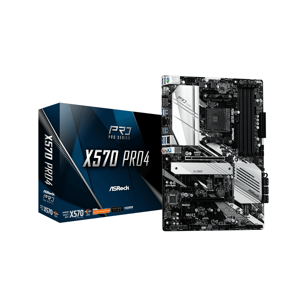 X570 Pro4 | ASRock(アスロック) Socket AM4 AMD X570 ATX