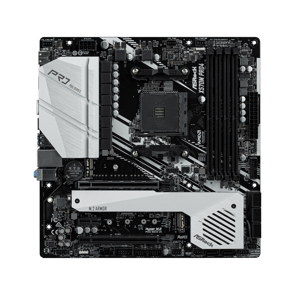 割引クーポン AM4 Socket ASRock(アスロック) | Pro4 X570M AMD MicroATX X570 マザーボード