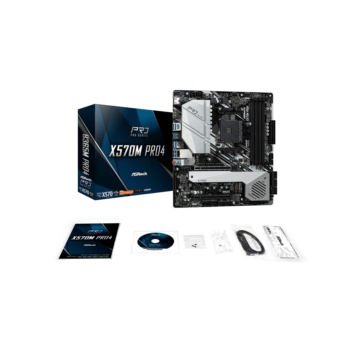X570M Pro4 ASRock Socket AM4 AMD X570 MicroATX
