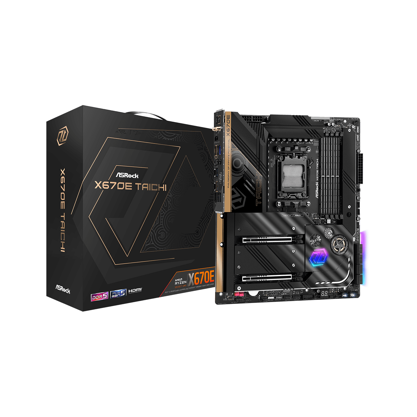 【在庫限り】ASRock(アスロック) Socket AM5 AMD X670E E-ATX マザーボード X670E Taichi