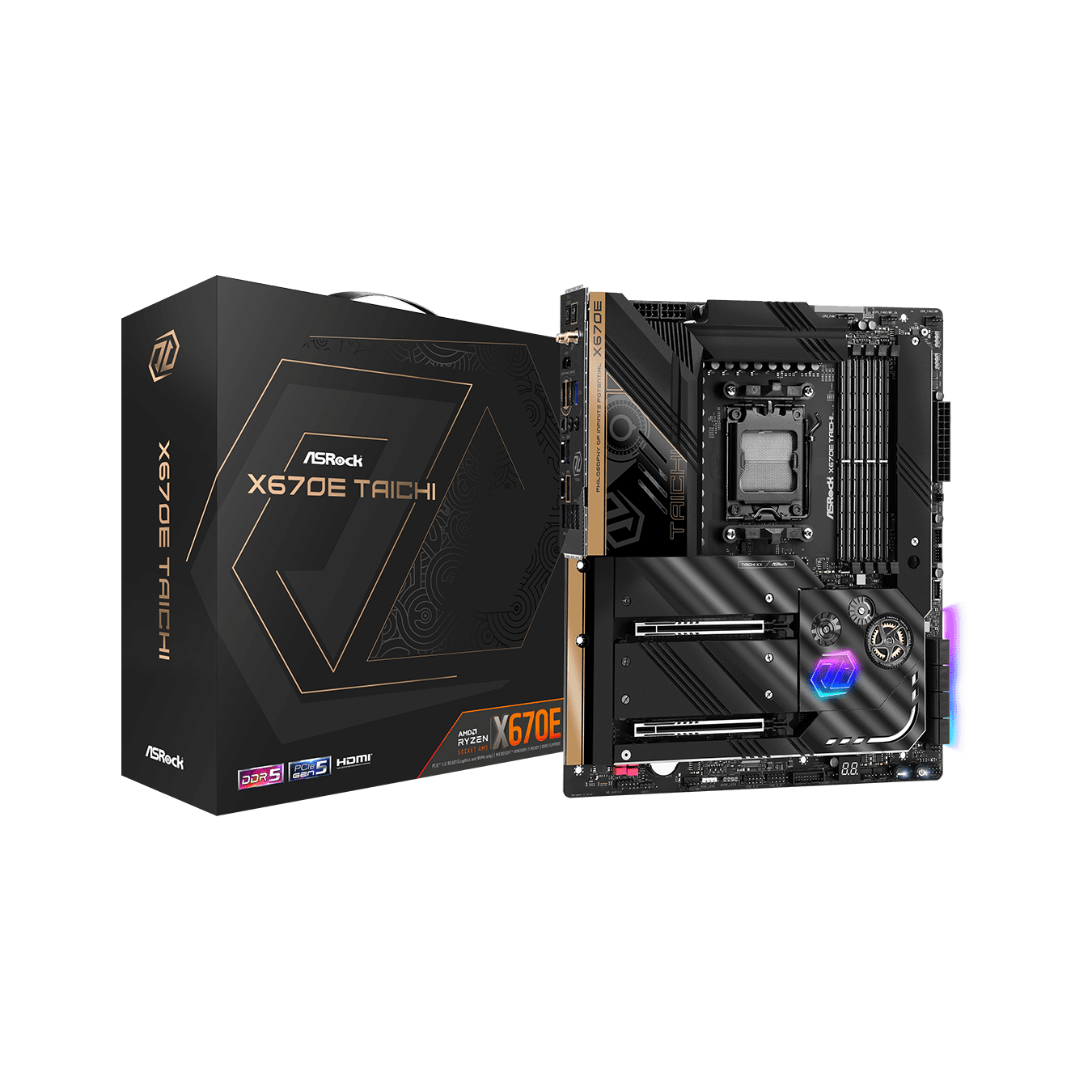 ASRock(アスロック) Socket AM5 AMD X670E E-ATX マザーボード X670E Taichi