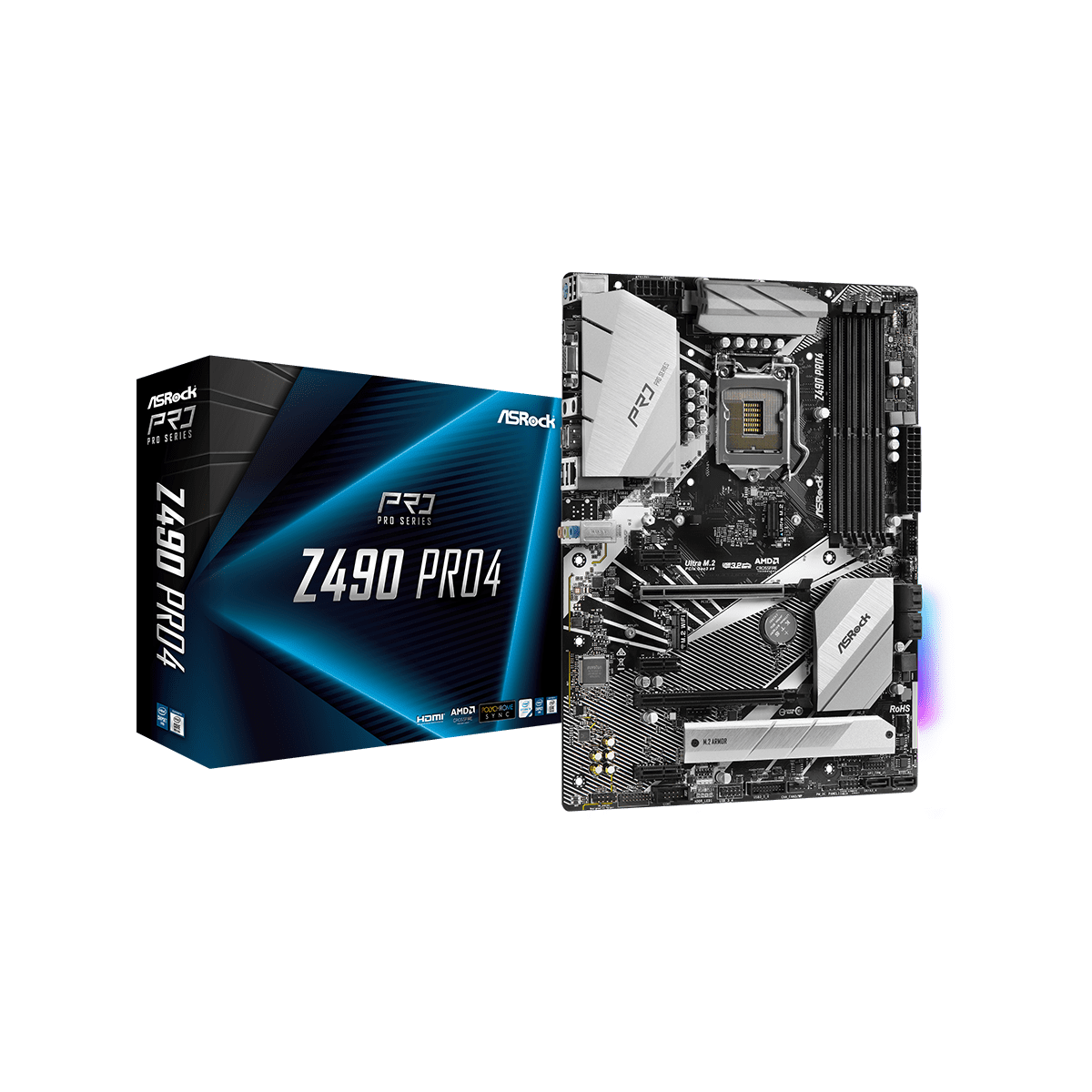 Z490 Pro4 | ASRock(アスロック) LGA 1200 Intel Z490 ATX マザーボード | CFD販売株式会社 CFD  Sales INC.
