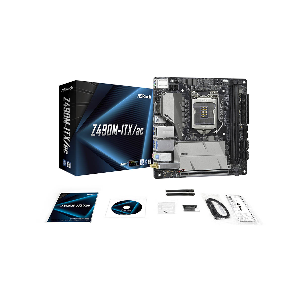 Z490M-ITX/ac | ASRock(アスロック) LGA 1200 Intel Z490 Mini-ITX