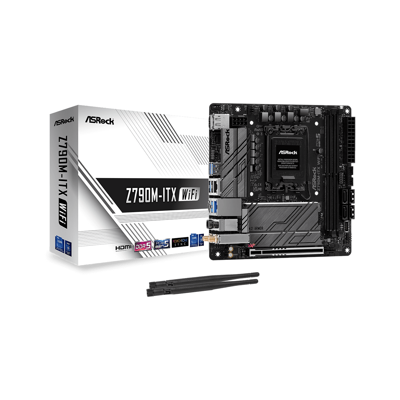 ASRock(アスロック) LGA1700 Intel Z790 Mini-ITX マザーボード Z790M-ITX WiFi