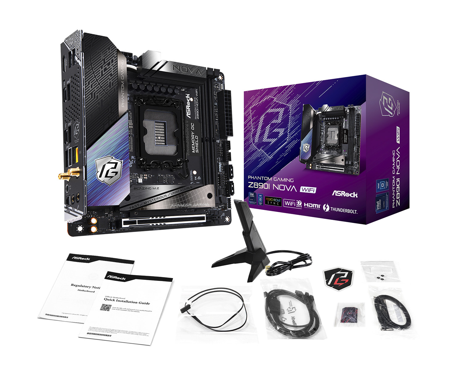 Z890I Nova WiFi | Z890I Nova WiFi | ASRock(アスロック) LGA1851 Intel Z890 Mini- ITX WiFi+Bluetoothモジュール付属 マザーボード | CFD販売株式会社 CFD Sales INC.